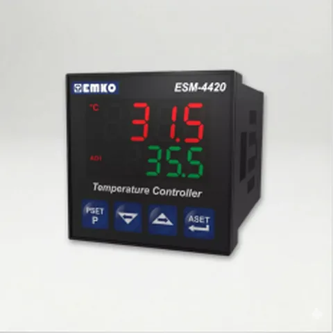 CONTROL DE TEMP. DIGITAL MICROP. (PID) SALIDA SSR/RELE IP65 (TC: J,K,S,-PT-100) 220V 48X48 ESM-4420 EMKO